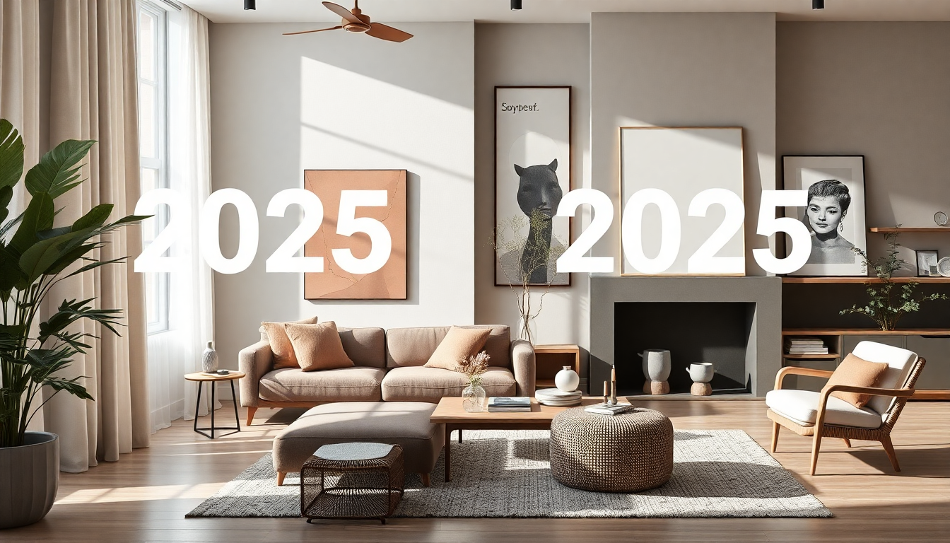 Les tendances déco 2025 : couleurs, styles et matériaux à adopter