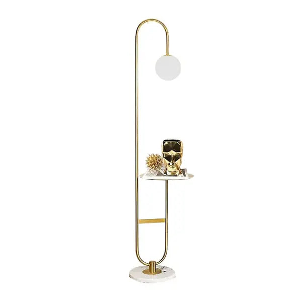 Lampadaire avec étagère doré ACCESS MEUBLE