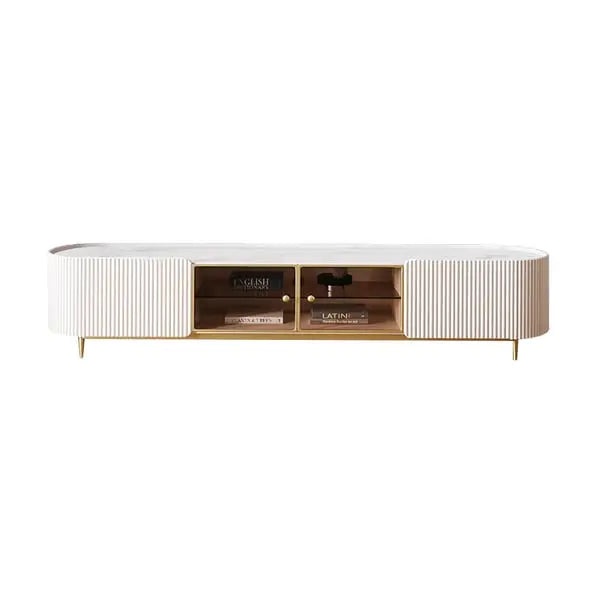Meuble TV ovale moderne avec 2 portes ACCESS MEUBLE