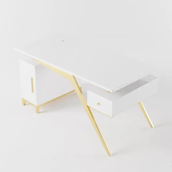 Bureau ultramoderne en bois de santal ACCESS MEUBLE