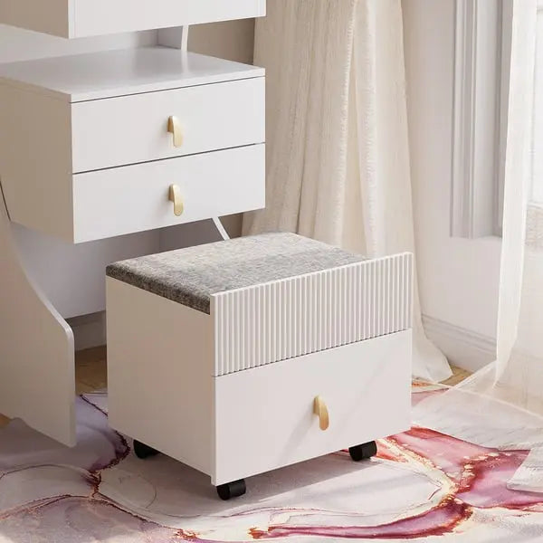 Mini-coiffeuse avec miroir et tabouret ACCESS MEUBLE