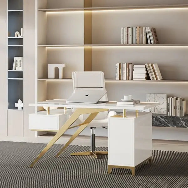 Bureau ultramoderne en bois de santal ACCESS MEUBLE