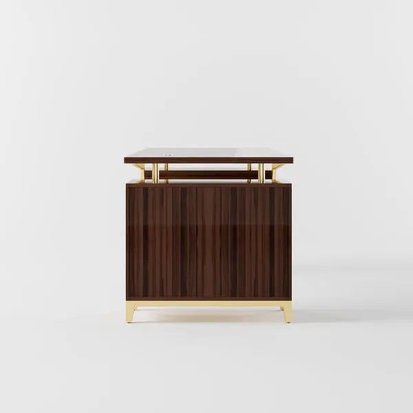 Bureau ultramoderne en bois de santal ACCESS MEUBLE