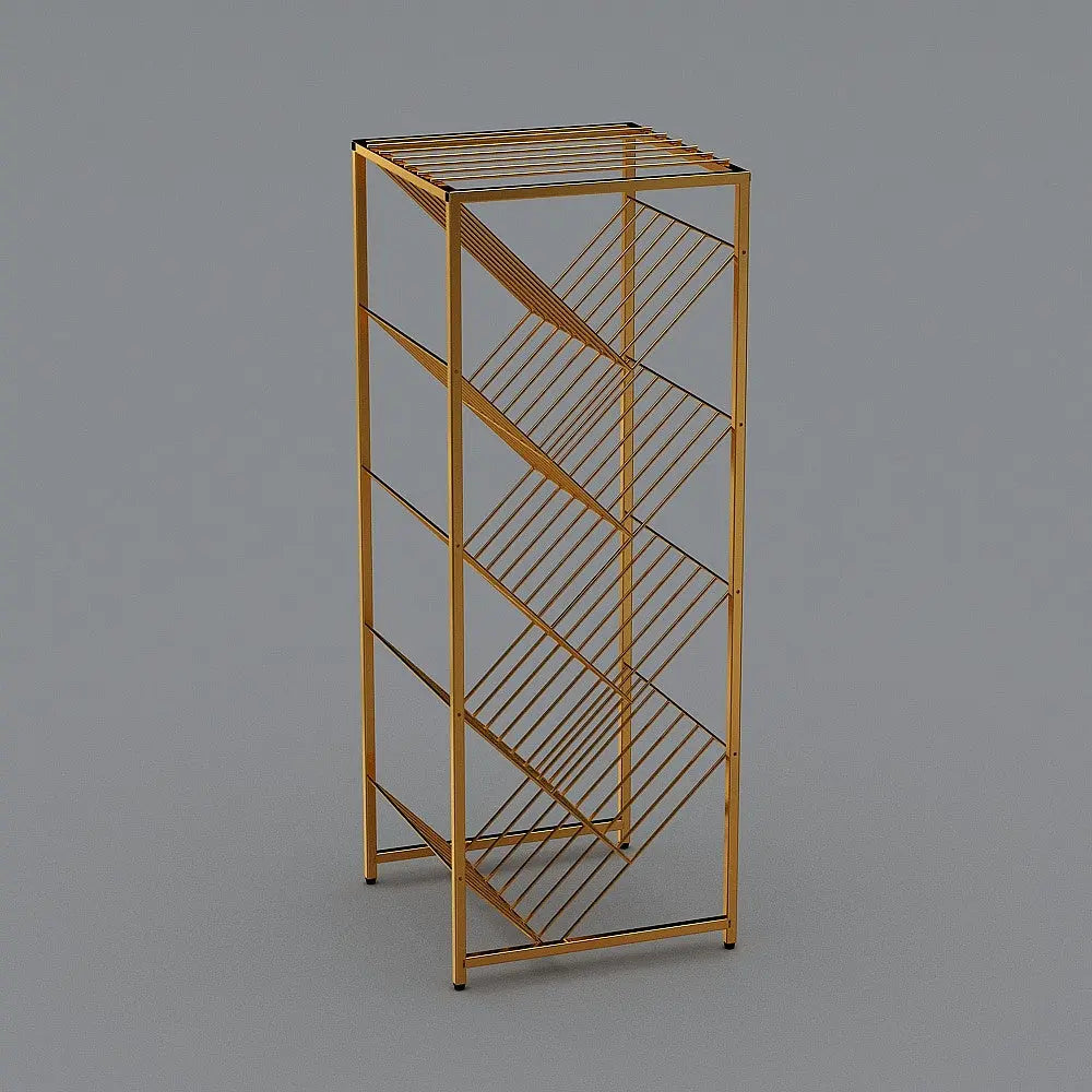 Bibliothèque rectangulaire en métal doré ACCESS MEUBLE