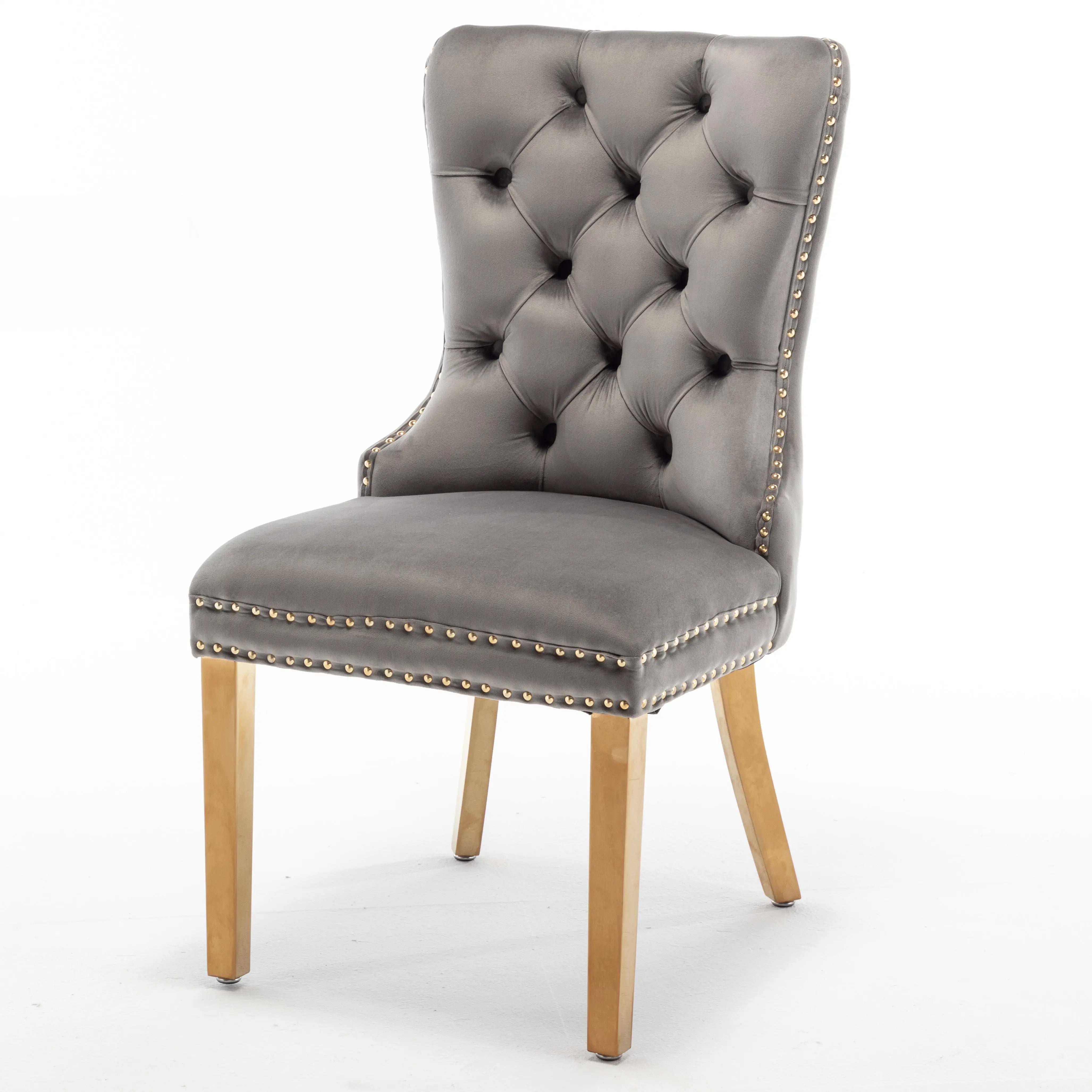 Chaise POIGNE rectangle en velours ACCESS MEUBLE