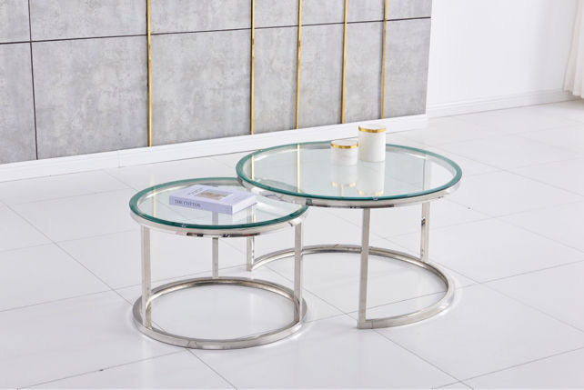 Table basse gigogne en metal