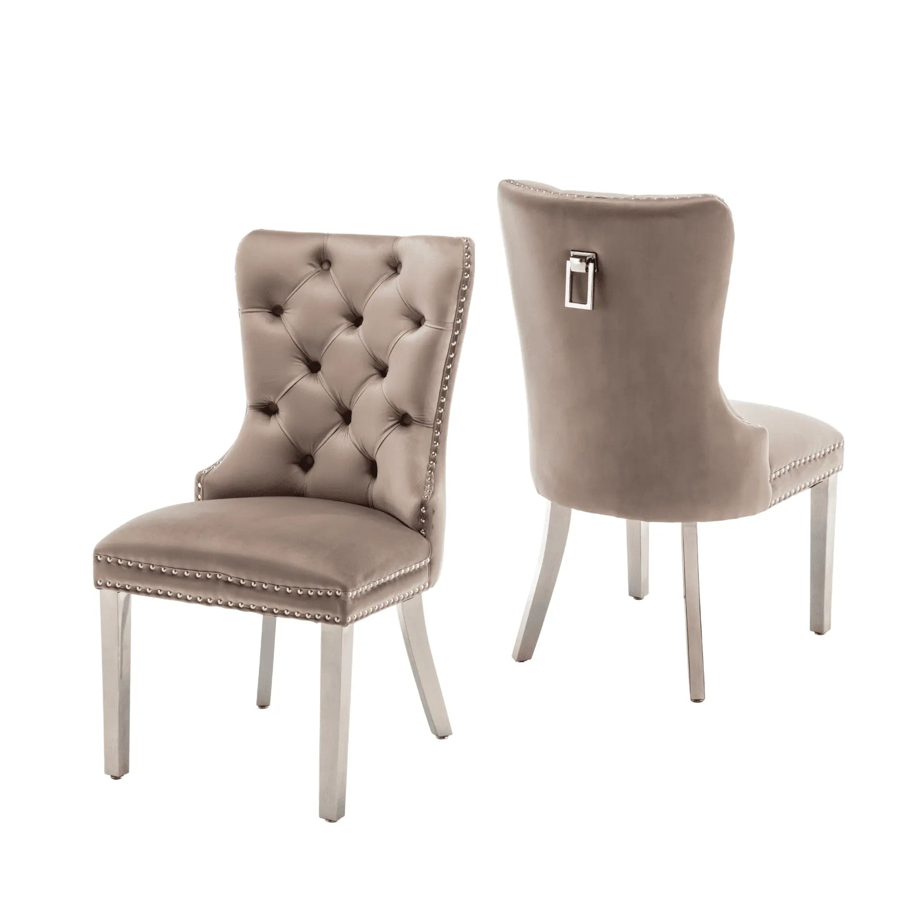 Chaise POIGNE rectangle en velours ACCESS MEUBLE