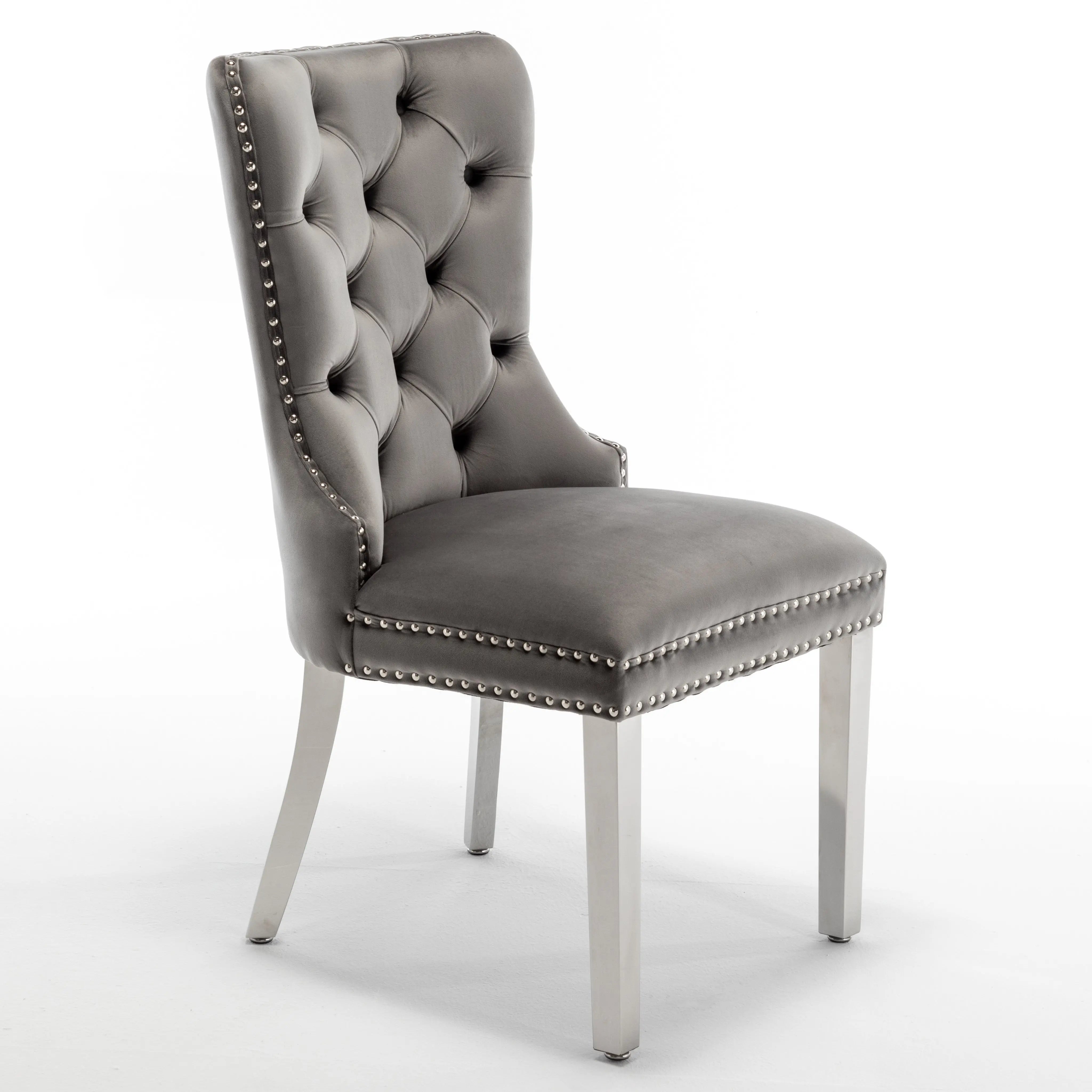 Chaise POIGNE rectangle en velours ACCESS MEUBLE