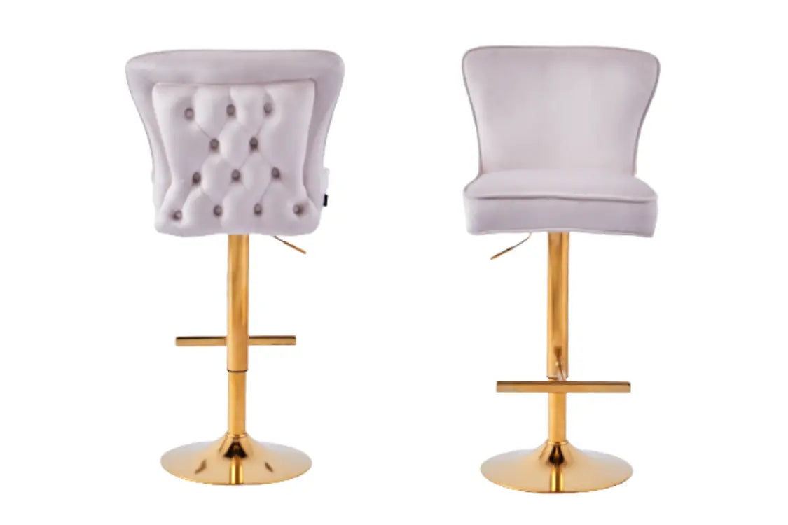 Tabouret de bar GABRIELLE en velours ACCESS MEUBLE