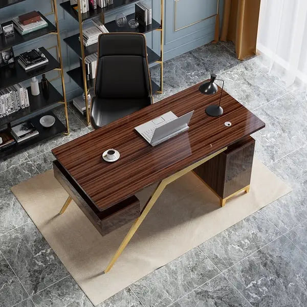 Bureau ultramoderne en bois de santal ACCESS MEUBLE