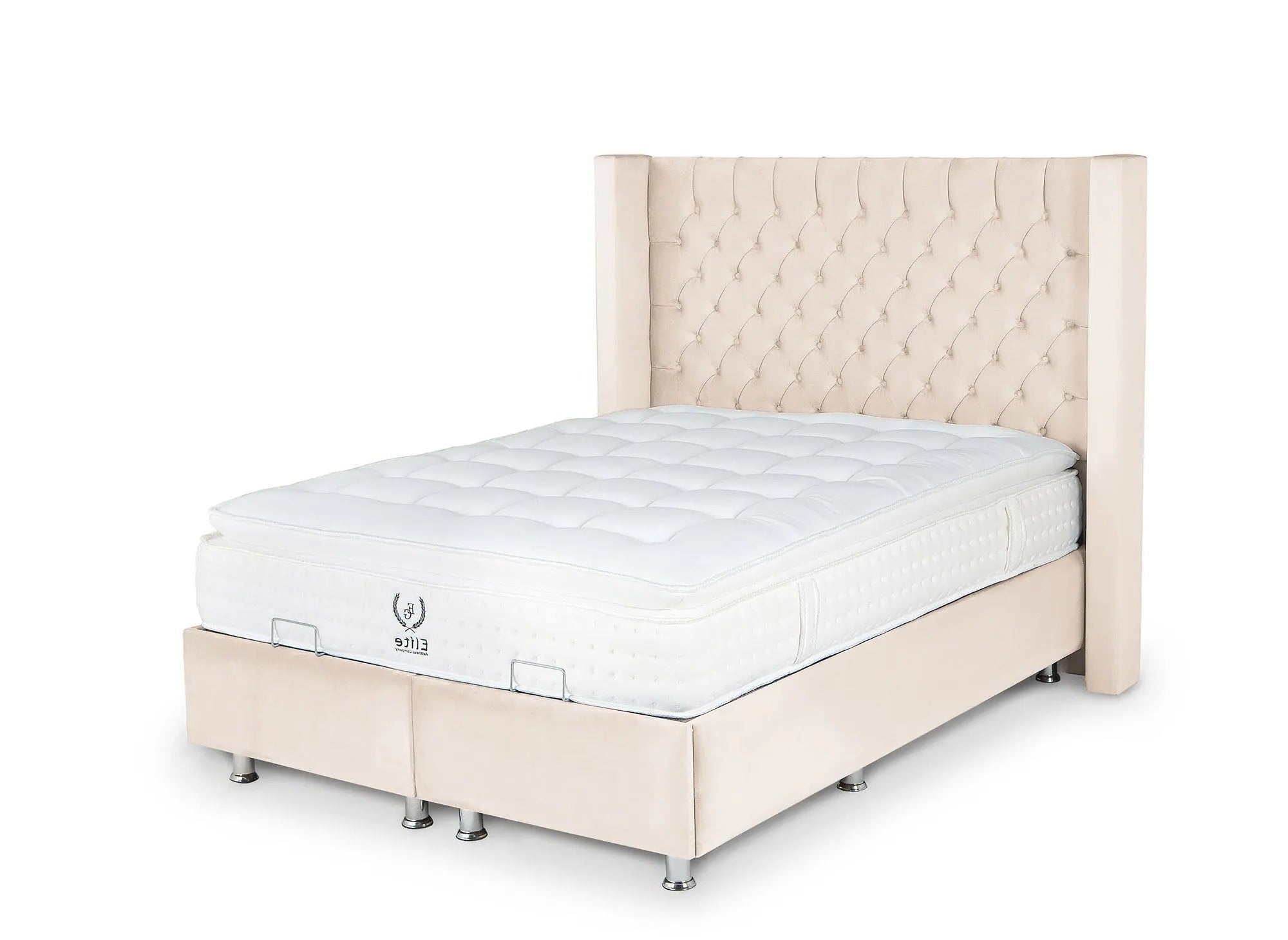 Lit coffre bianca - velours ACCESS MEUBLE