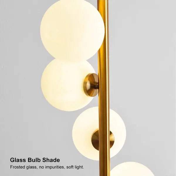 Lampadaire minimaliste en marbre noir et or ACCESS MEUBLE