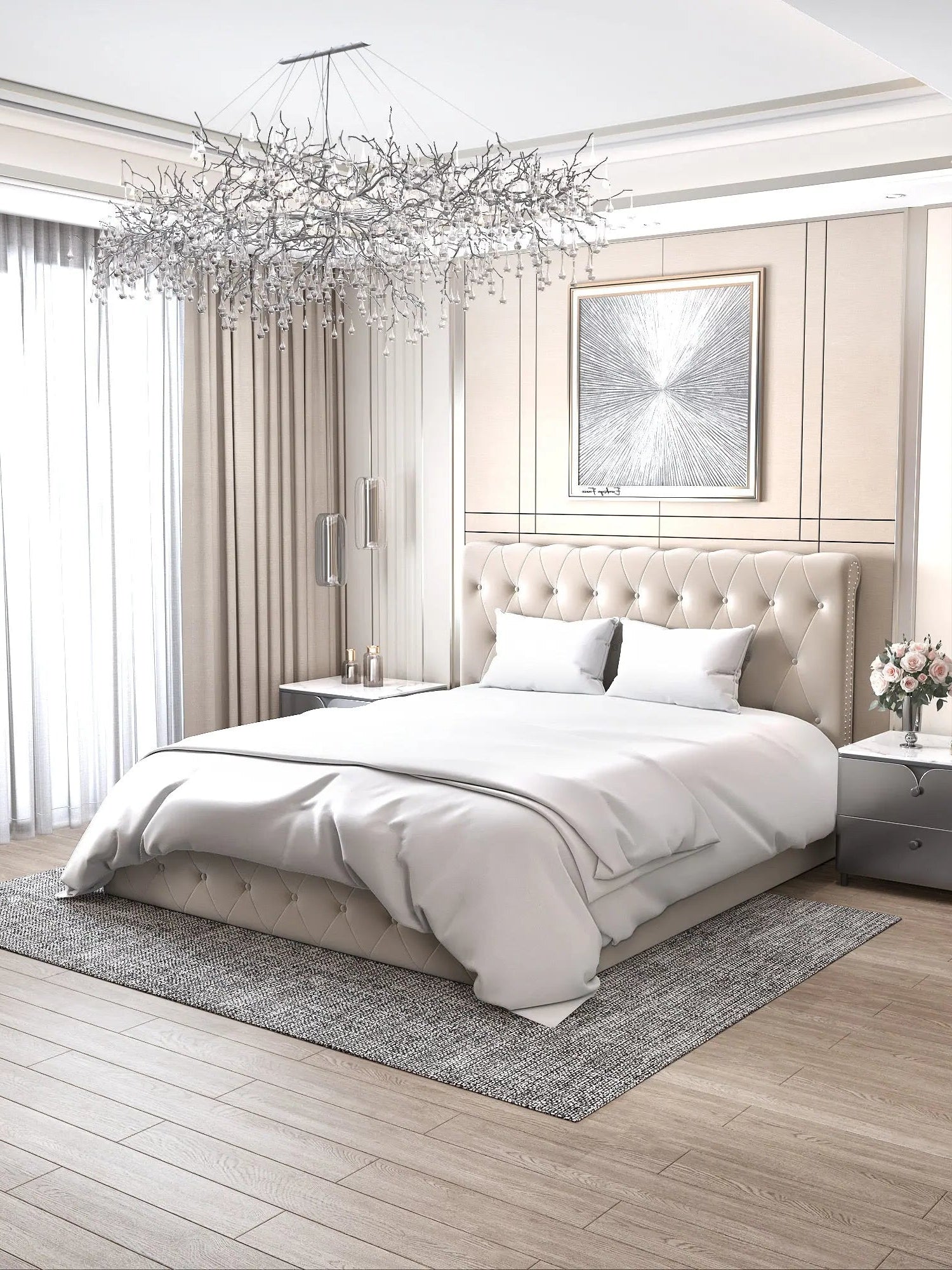 Lit coffre CORSICA en velours ACCESS MEUBLE