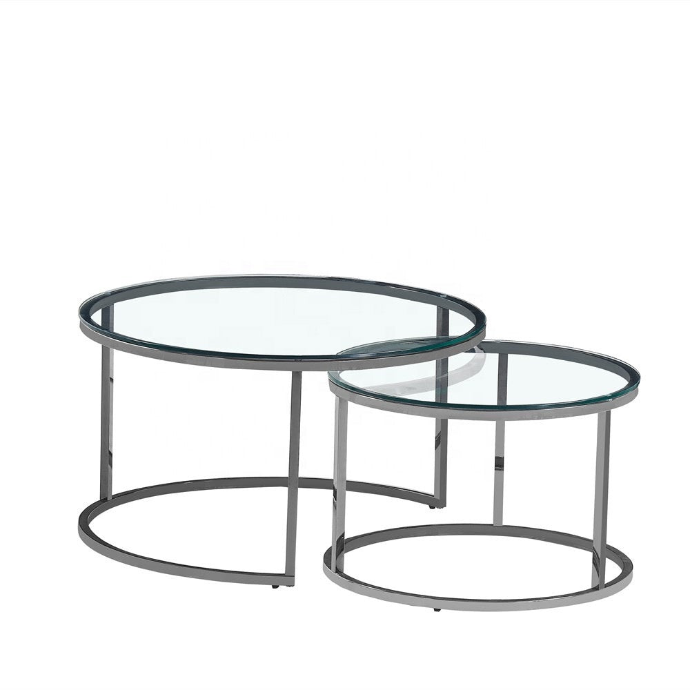 Table basse gigogne en metal