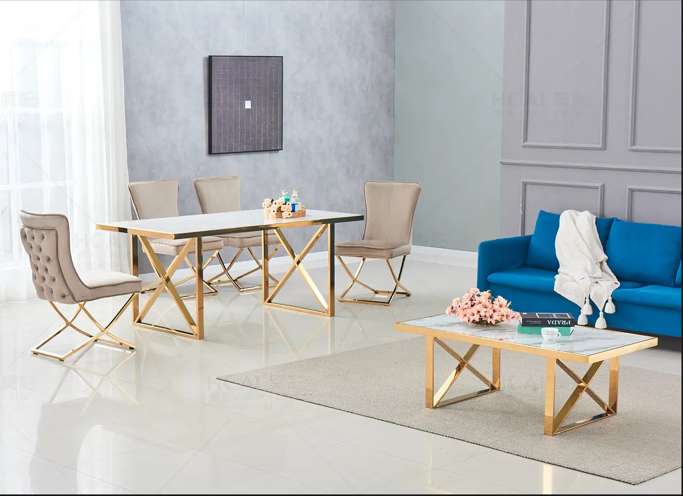 TABLE LEVANTO en marbre ACCESS MEUBLE