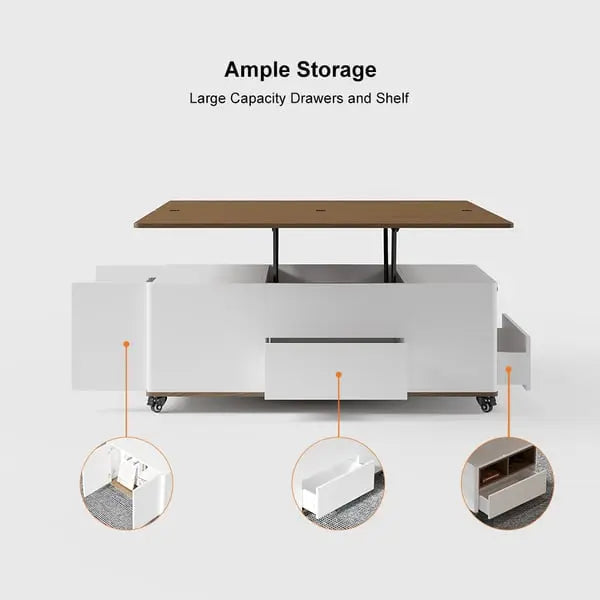 Table Basse relevable extensible table Multifonctionnelle ACCESS MEUBLE
