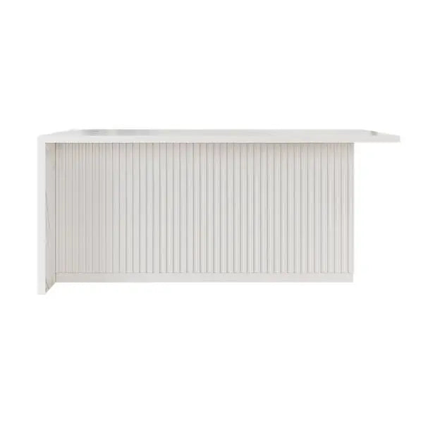Ilot central extensible avec portes et tiroirs en Marbre ACCESS MEUBLE
