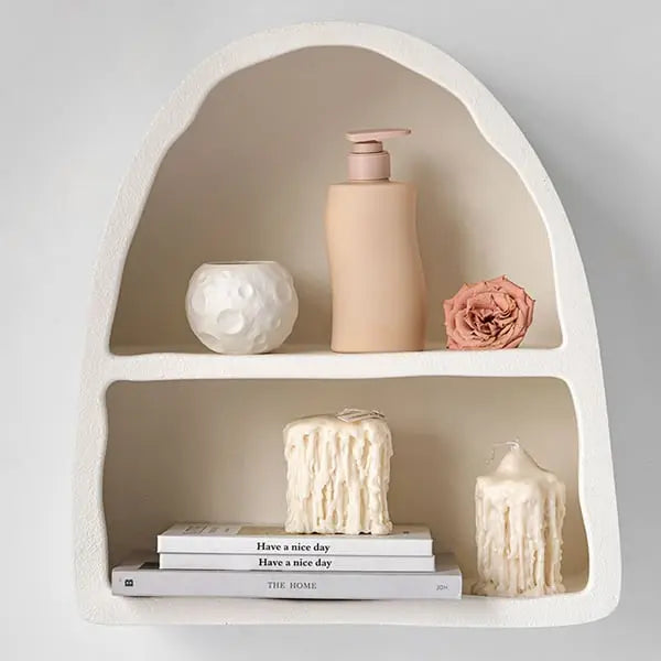Étagère murale cintrée art déco en Bois avec Rangement ACCESS MEUBLE