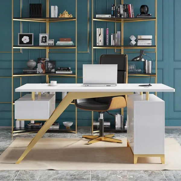 Bureau ultramoderne en bois de santal ACCESS MEUBLE