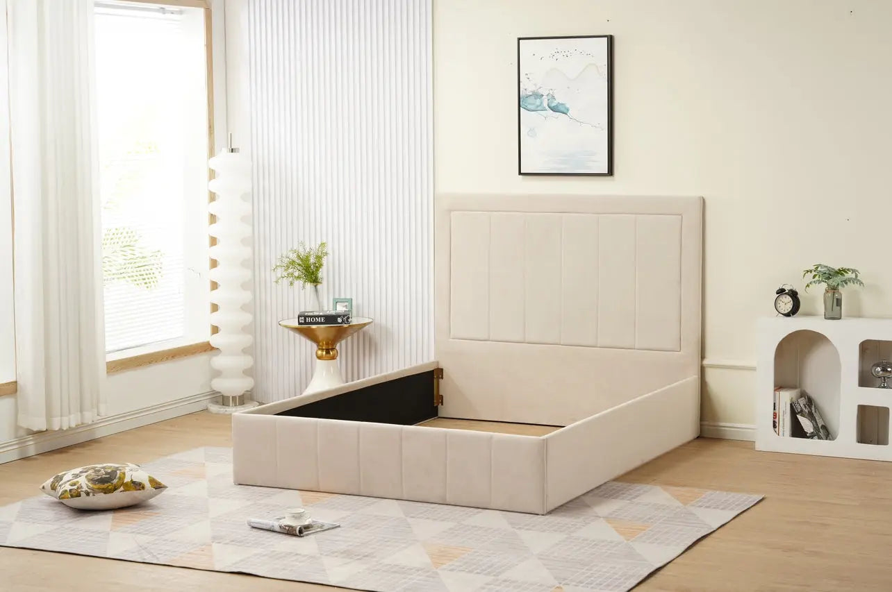Cadre de lit LILA velours ACCESS MEUBLE