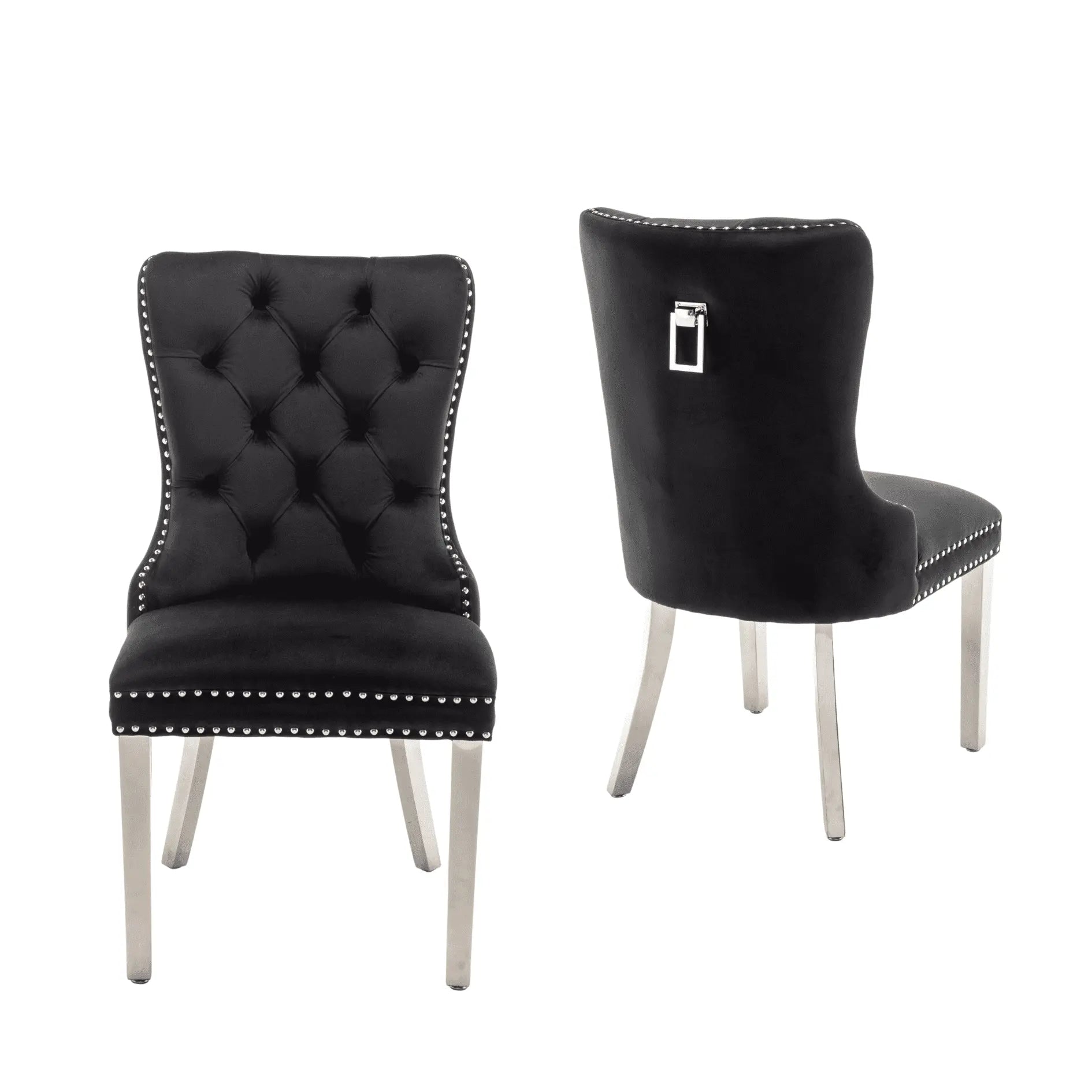 Chaise POIGNE rectangle en velours ACCESS MEUBLE
