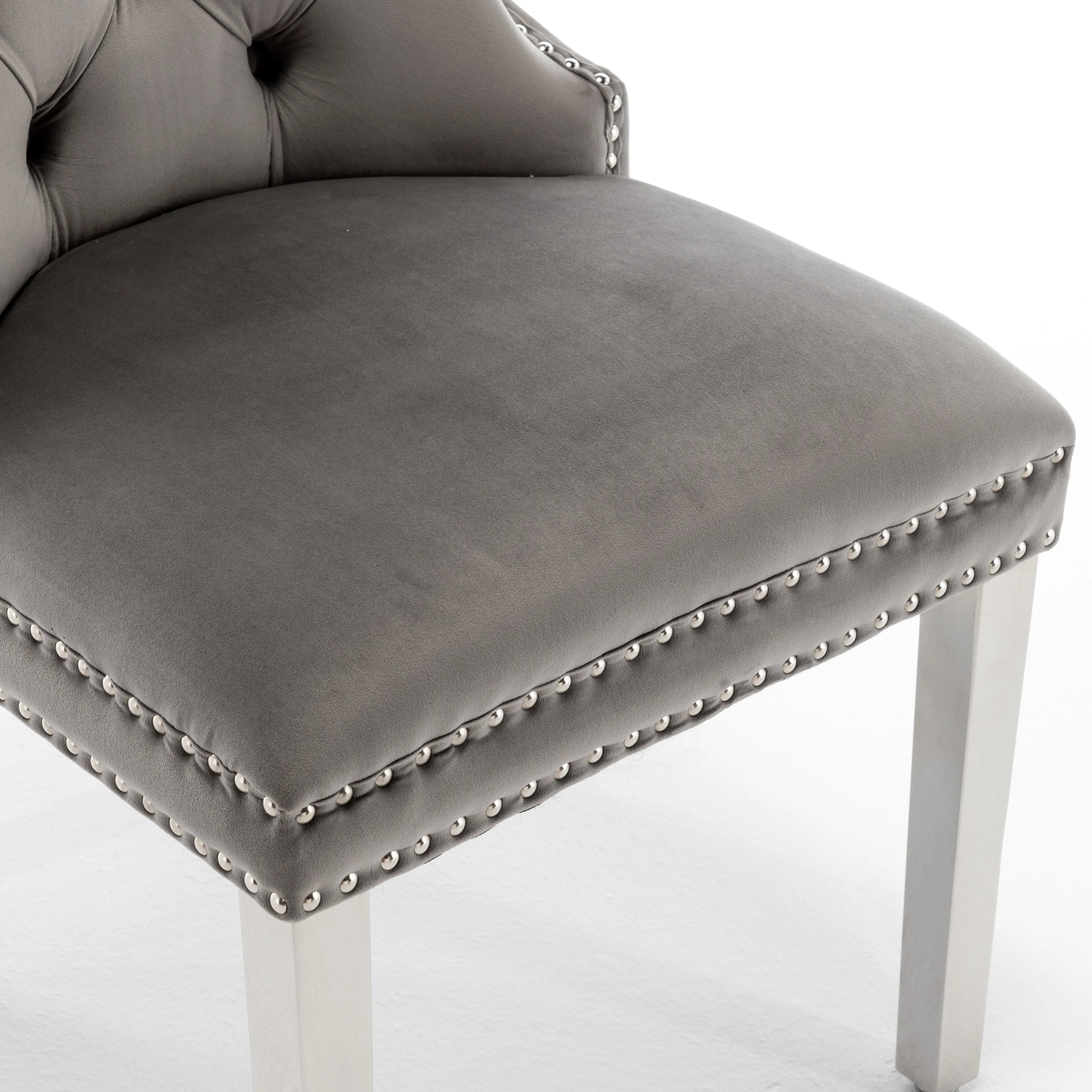 Chaise POIGNE rectangle en velours ACCESS MEUBLE