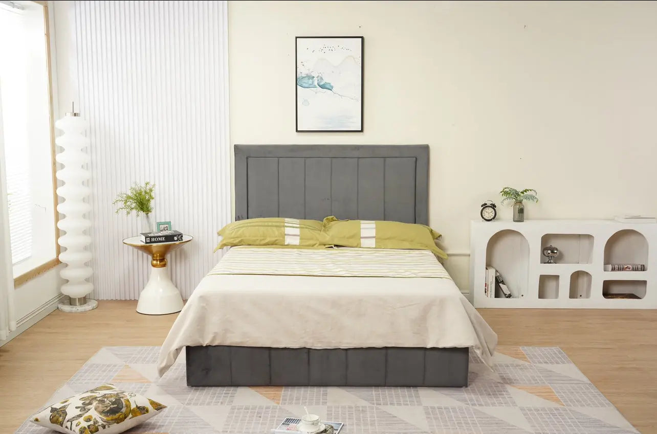 Cadre de lit LILA velours ACCESS MEUBLE