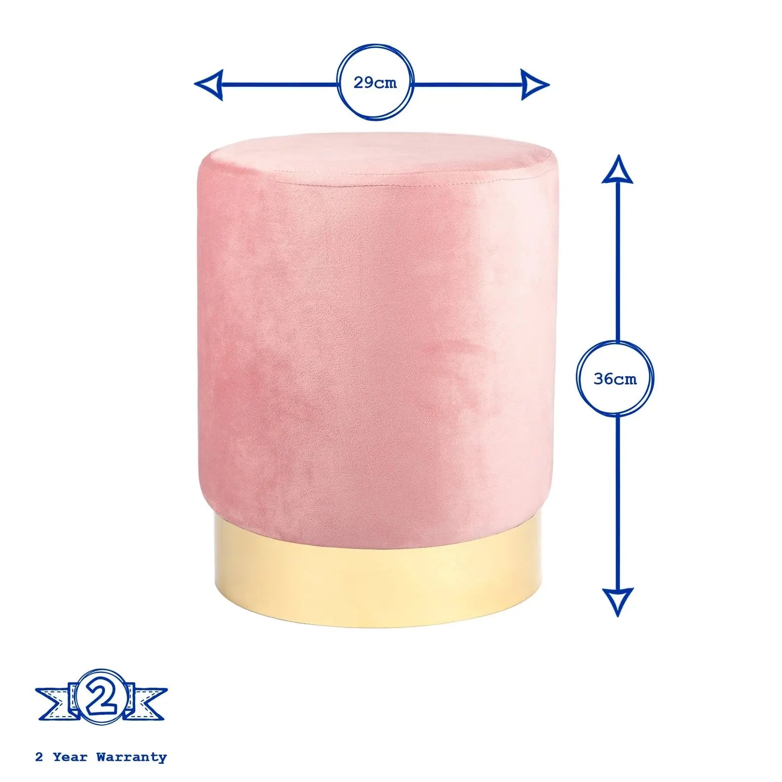 Pouf rond en velours HARBOUR ACCESS MEUBLE