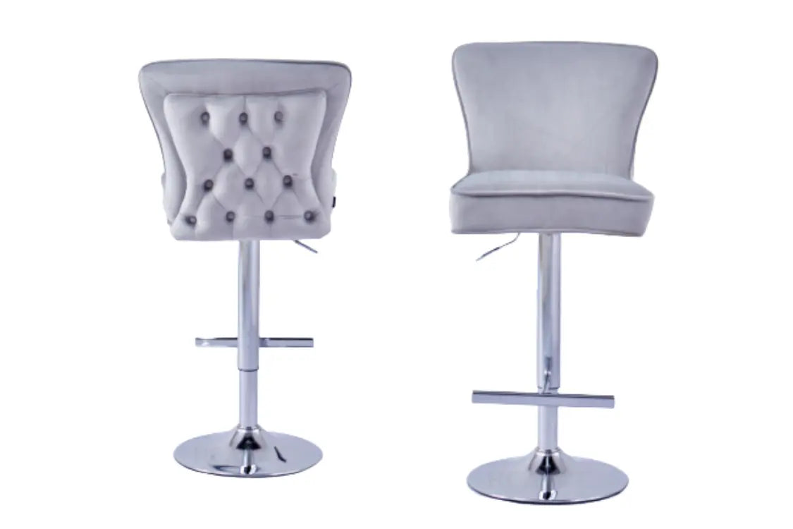 Tabouret de bar GABRIELLE en velours ACCESS MEUBLE