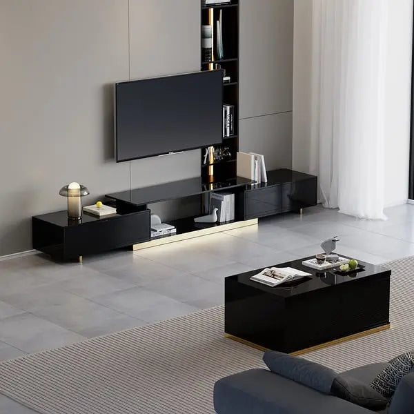 Meuble TV Brillant extensible moderne ACCESS MEUBLE