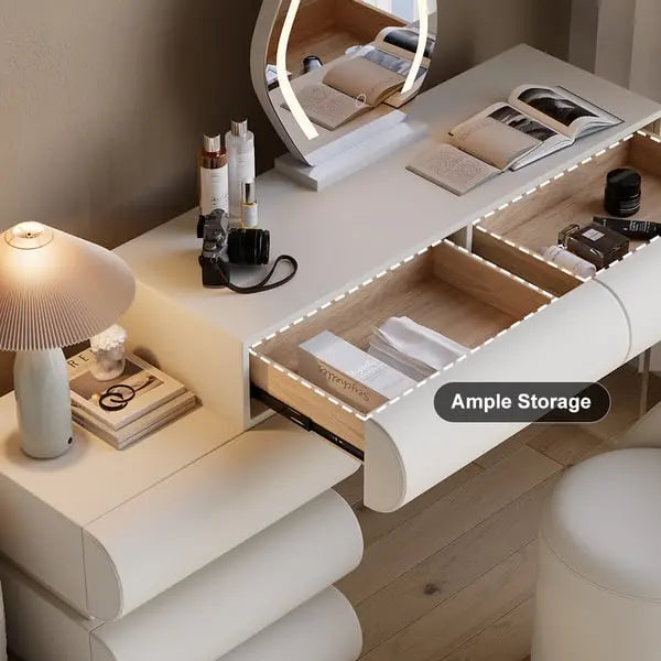 Ensemble de maquillage en cuir avec led ACCESS MEUBLE