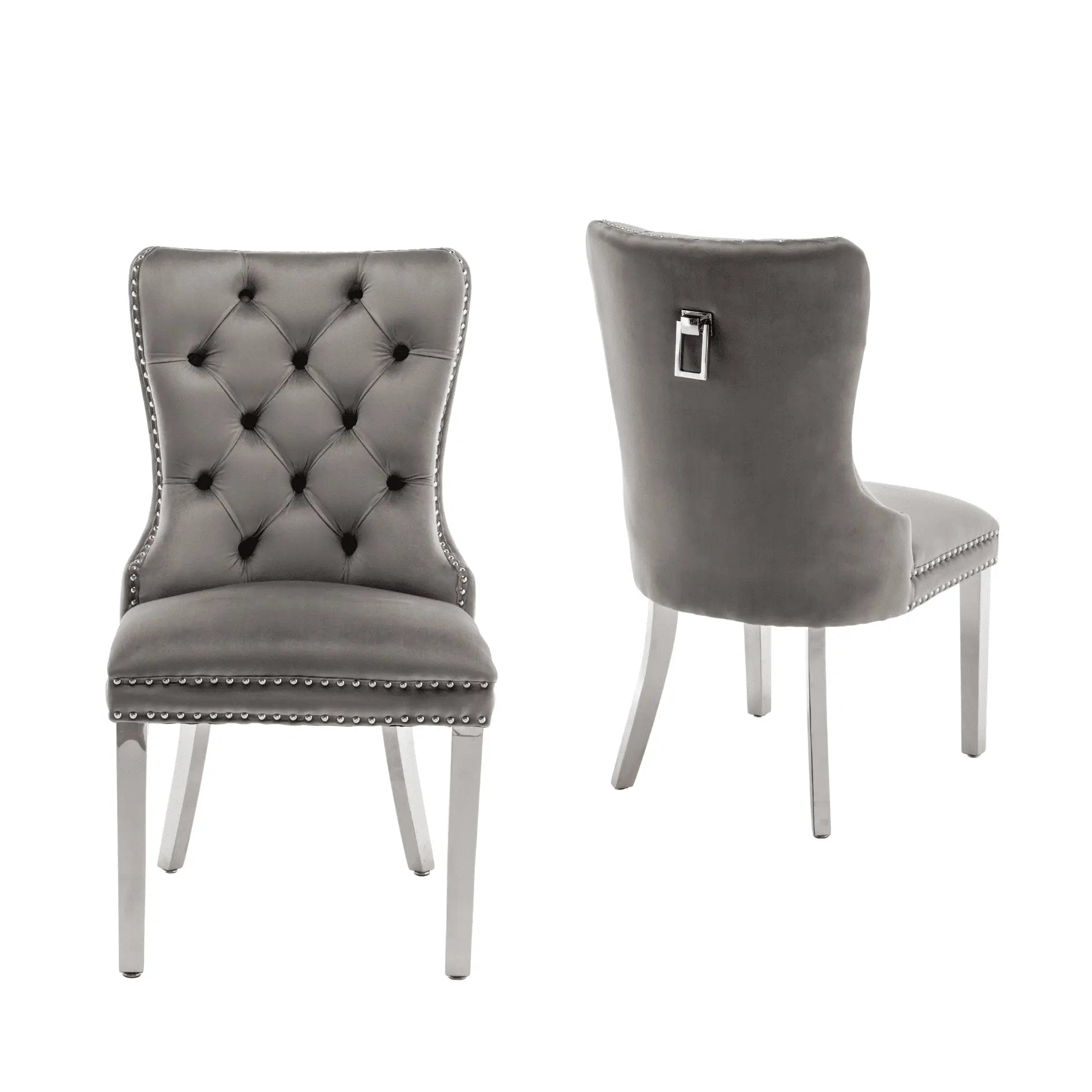 Chaise POIGNE rectangle en velours ACCESS MEUBLE