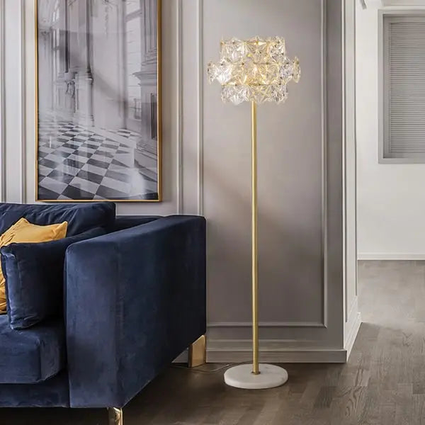 Lampadaire à 3 ampoules enfichable en marbre ACCESS MEUBLE