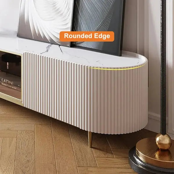 Meuble TV ovale moderne avec 2 portes ACCESS MEUBLE