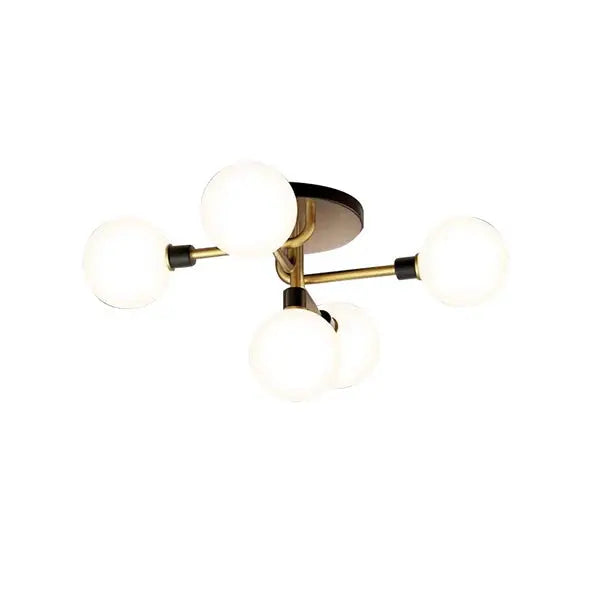 Plafonnier encastré en laiton Globe Mini Lustre en 5 lumières ACCESS MEUBLE