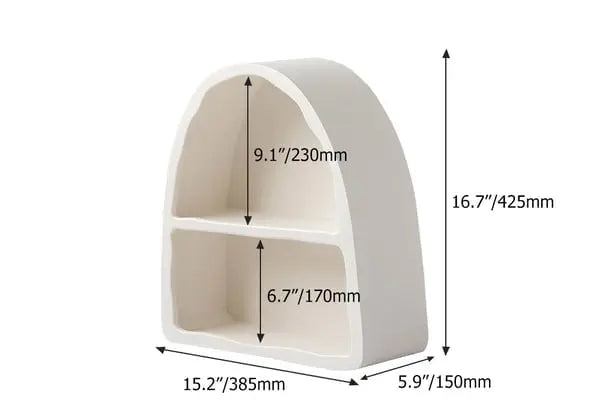 Étagère murale cintrée art déco en Bois avec Rangement ACCESS MEUBLE