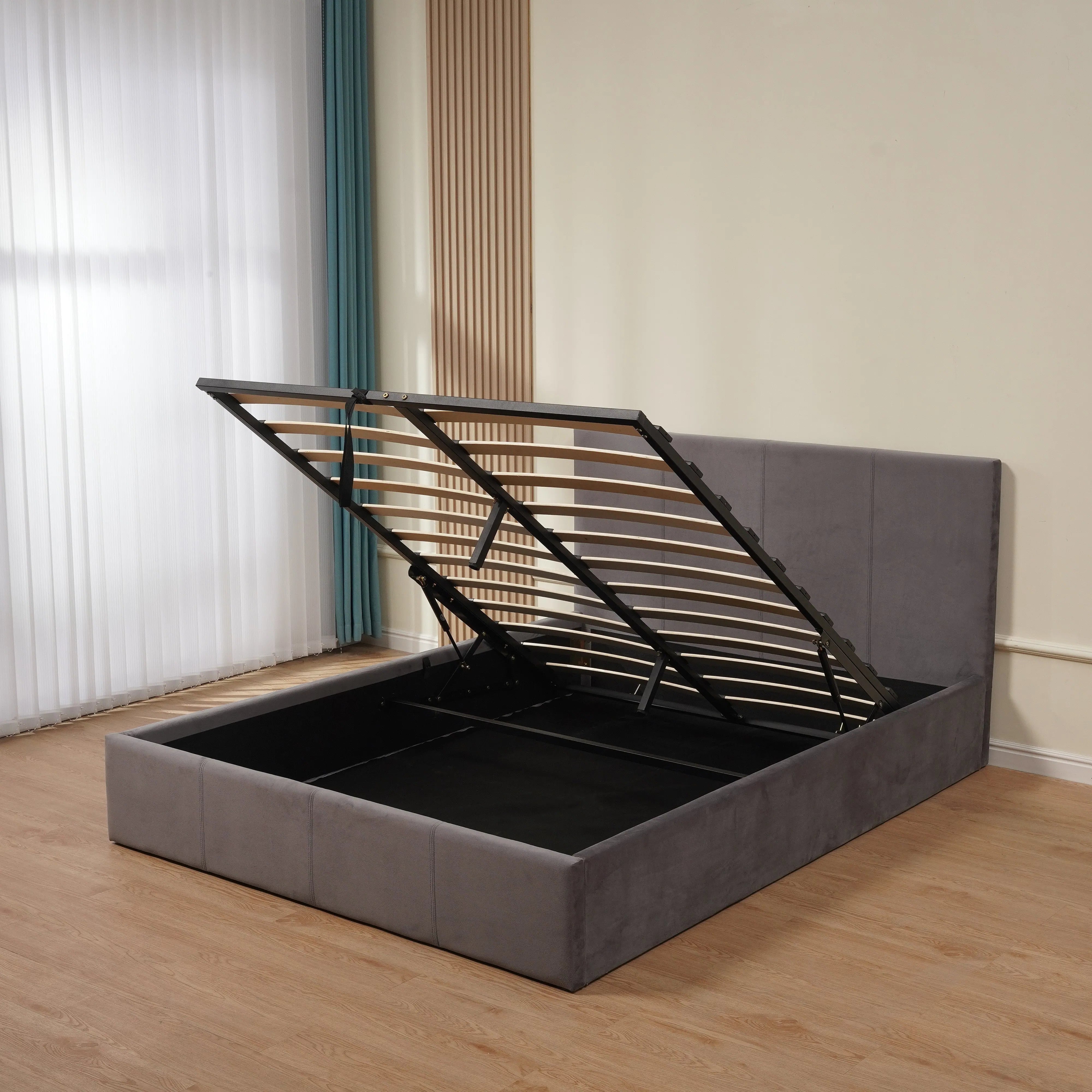 Lit coffre BASTIEN velours ACCESS MEUBLE