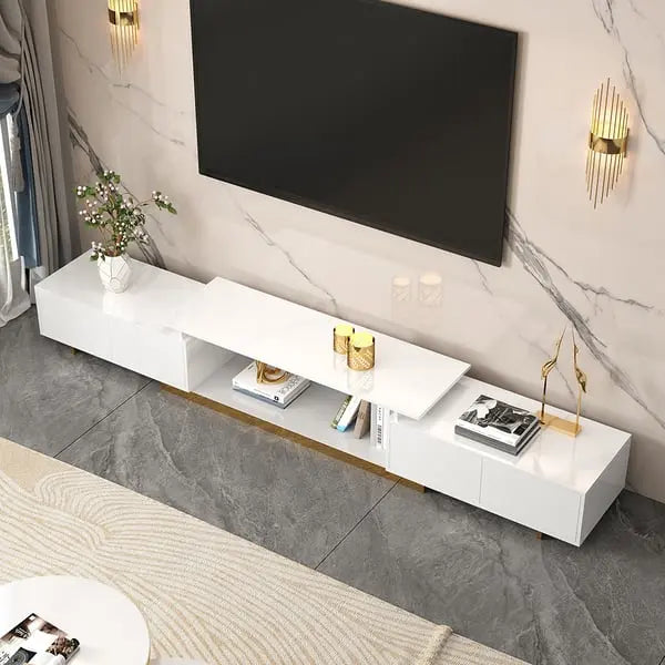 Meuble TV Brillant extensible moderne ACCESS MEUBLE