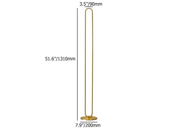 Lampadaire linéaire moderne LED métal doré ACCESS MEUBLE