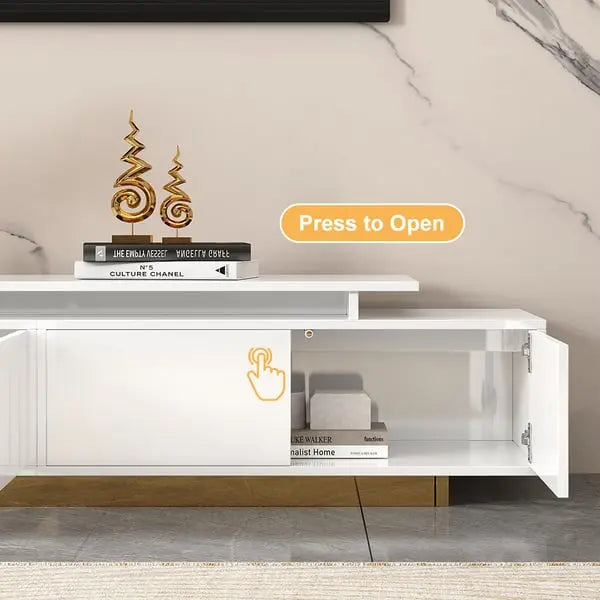 Meuble TV Brillant extensible moderne ACCESS MEUBLE