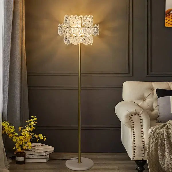Lampadaire à 3 ampoules enfichable en marbre ACCESS MEUBLE
