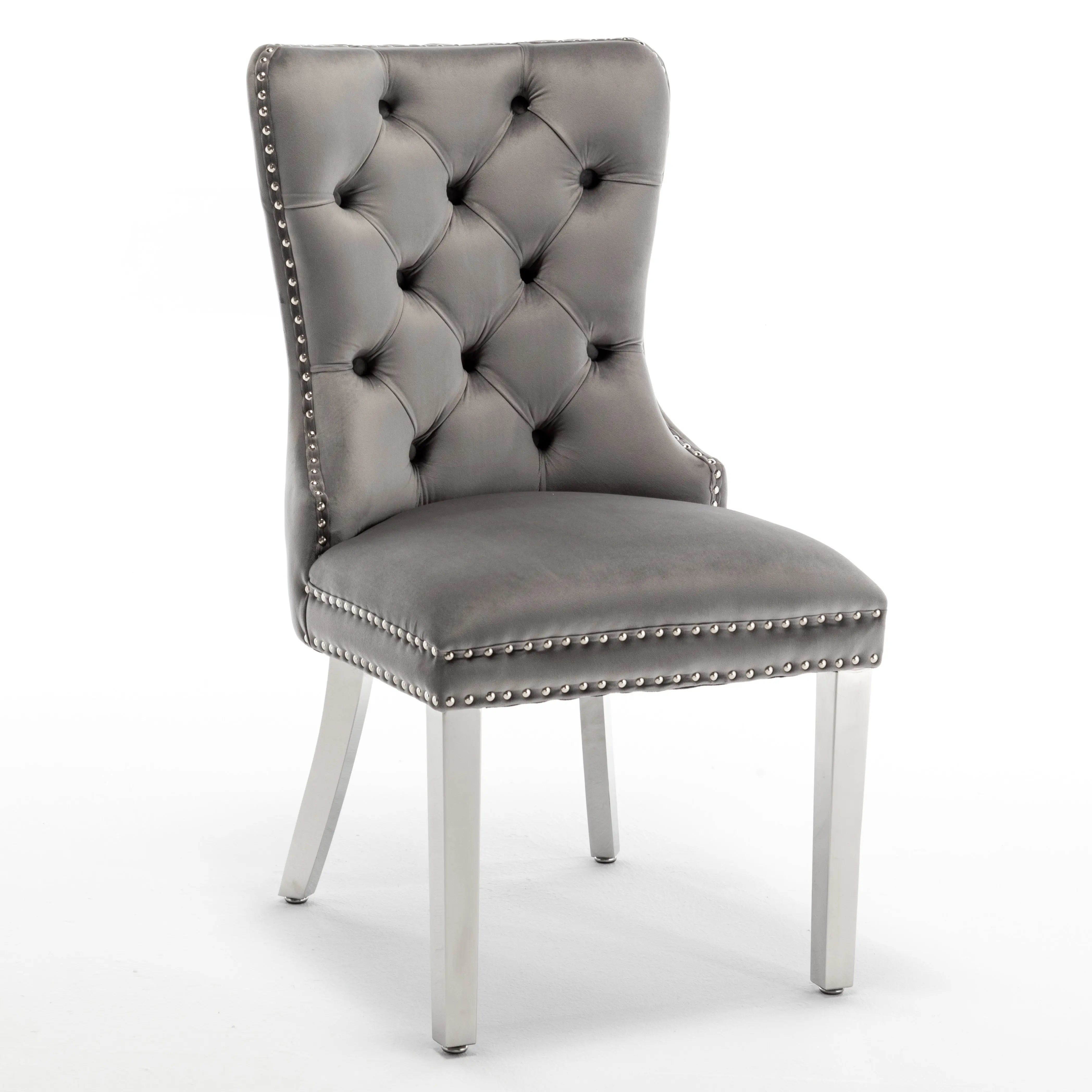 Chaise POIGNE rectangle en velours ACCESS MEUBLE