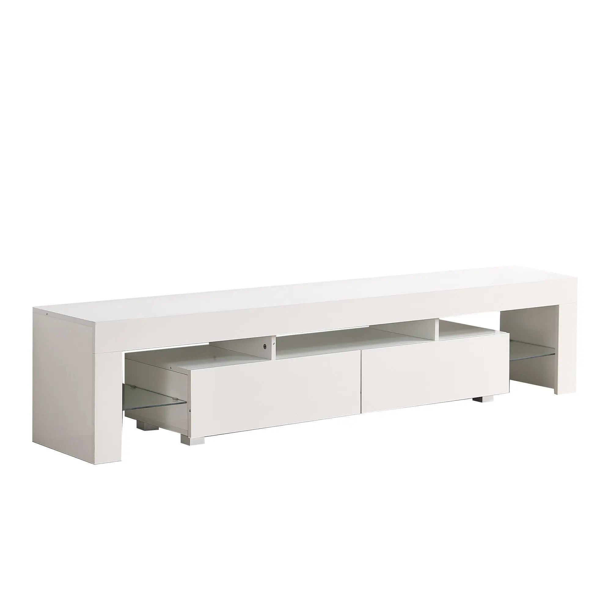 Meuble TV ECLIPSE blanc avec led ACCESS MEUBLE