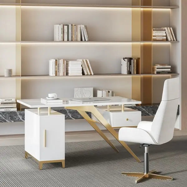 Bureau ultramoderne en bois de santal ACCESS MEUBLE