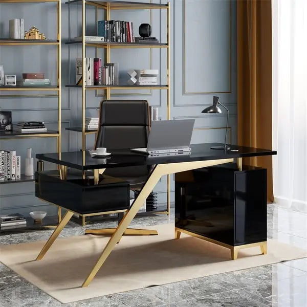 Bureau ultramoderne en bois de santal ACCESS MEUBLE