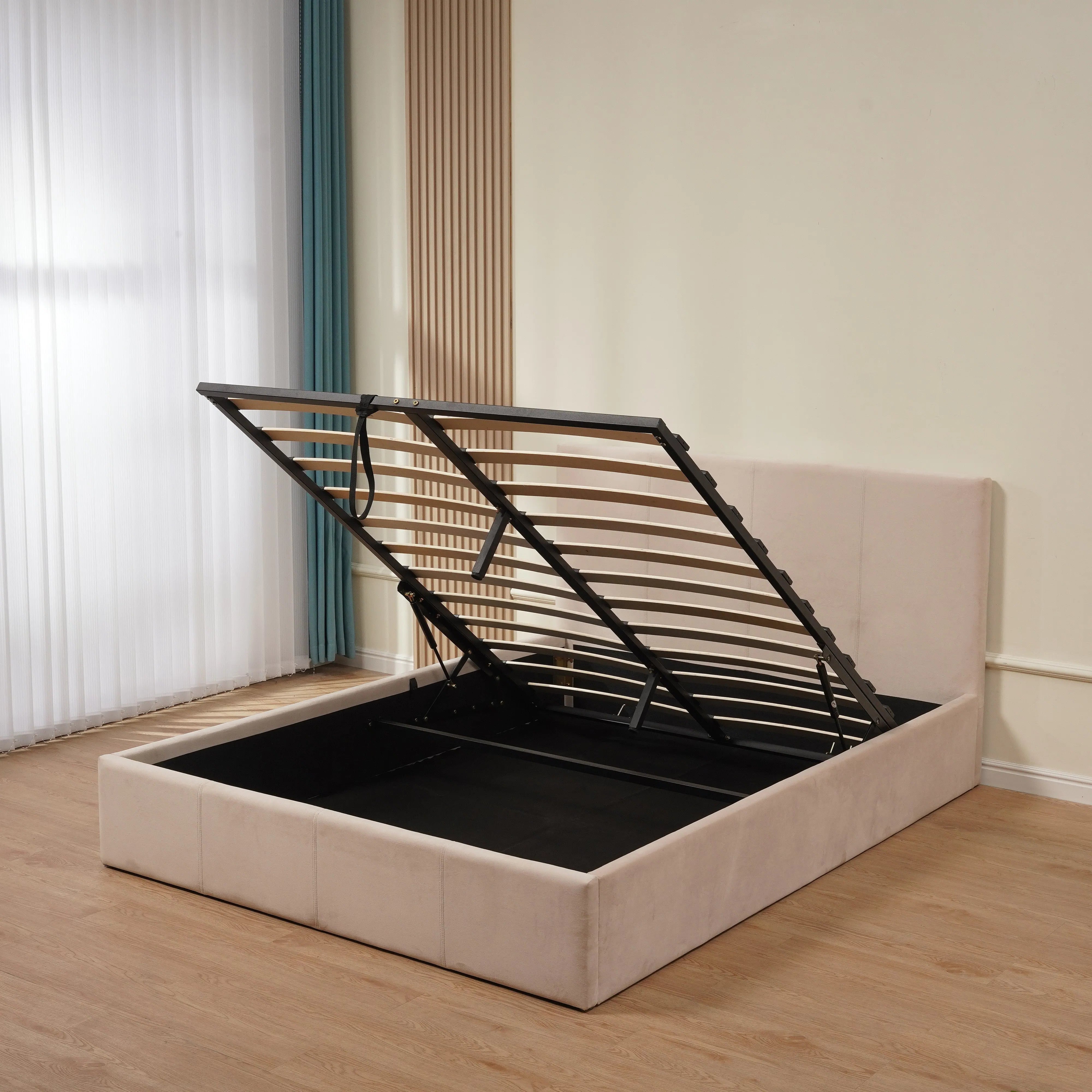 Lit coffre BASTIEN velours ACCESS MEUBLE