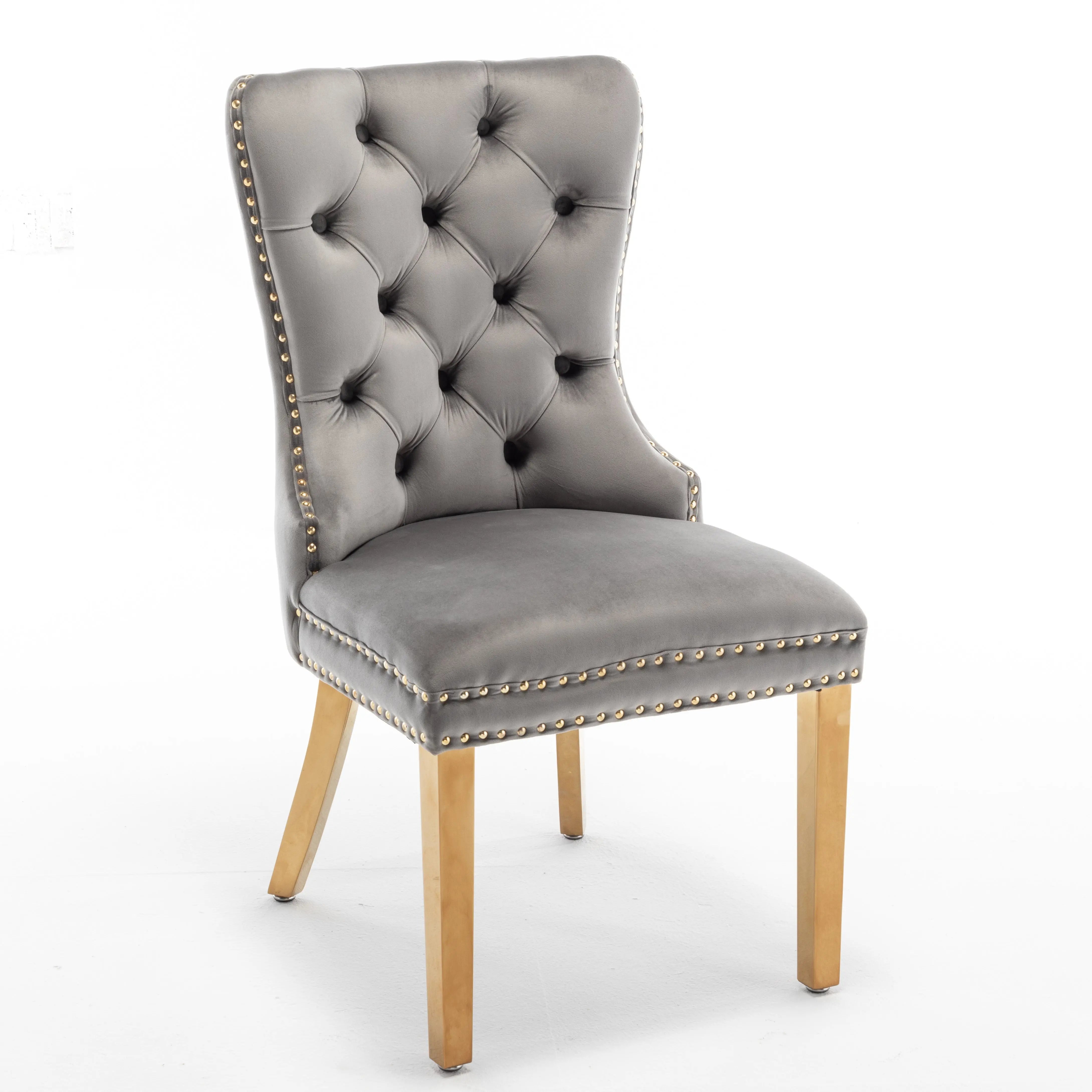 Chaise POIGNE rectangle en velours ACCESS MEUBLE