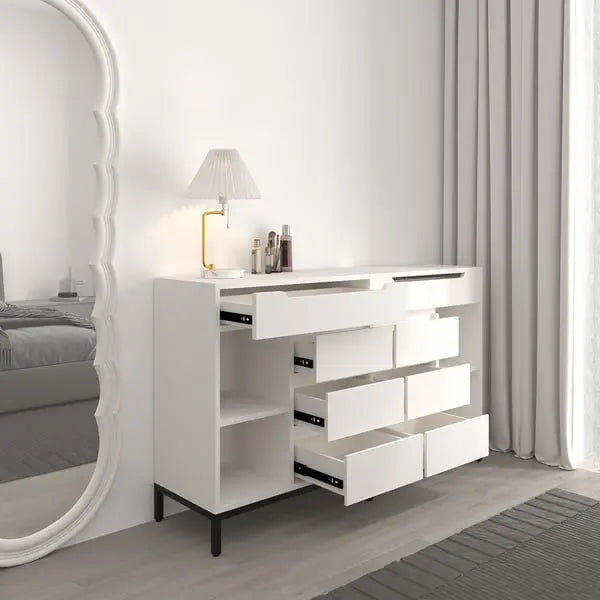 Commode à miroir avec 8 tiroirs de rangement ACCESS MEUBLE