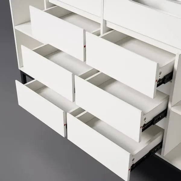 Commode à miroir avec 8 tiroirs de rangement ACCESS MEUBLE