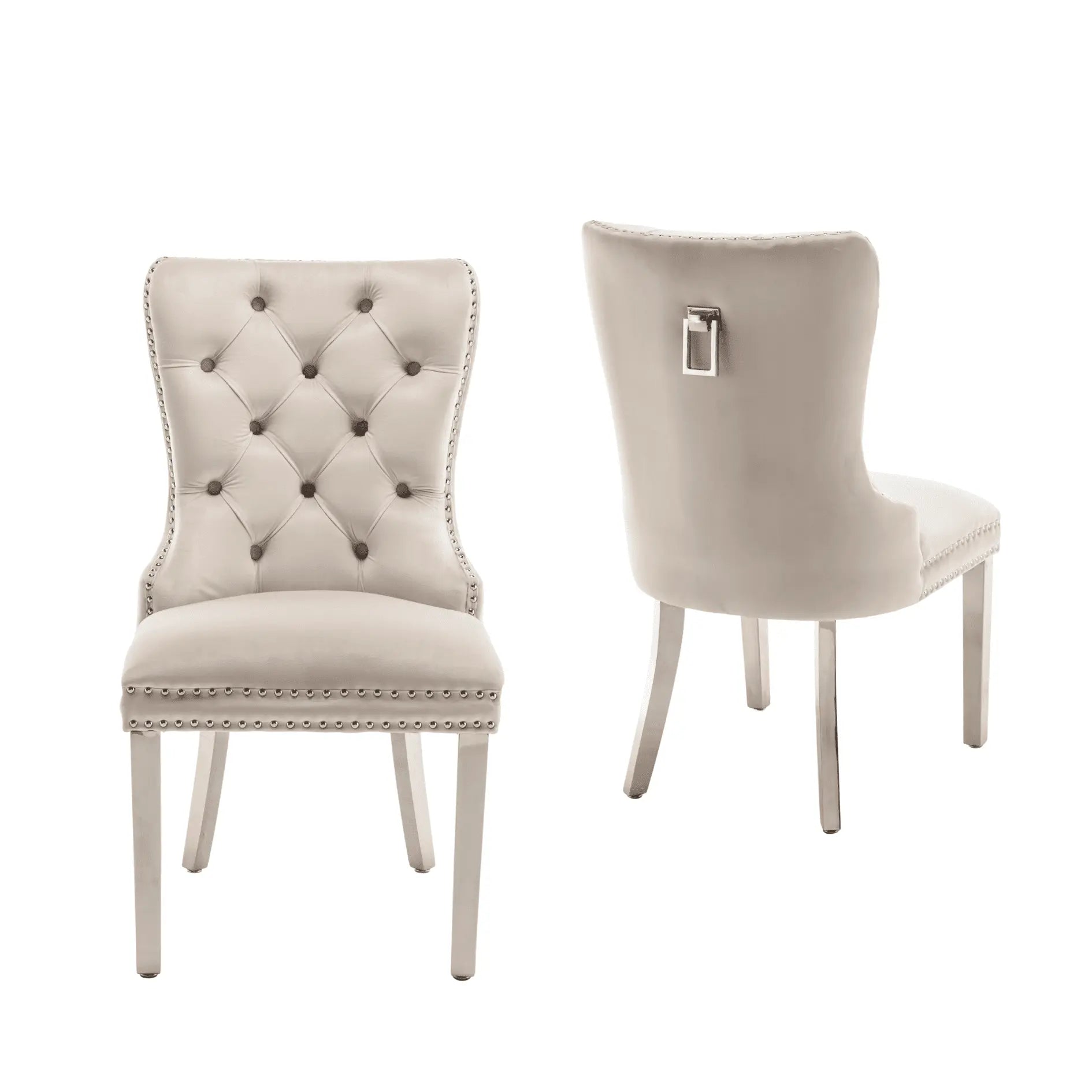 Chaise POIGNE rectangle en velours ACCESS MEUBLE